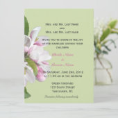Invitations de mariage aux fleurs d'Apple (Debout devant)