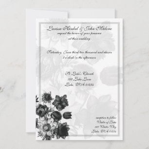 Invitations de mariage aux fleurs élégantes
