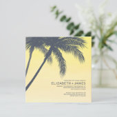 Invitations de mariage aux palmiers (Debout devant)