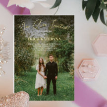 Invitations de mariage avec accessoires photo et o