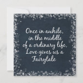 Invitations de mariage avec citation d'amour (Devant)