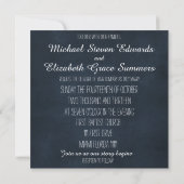 Invitations de mariage avec citation d'amour (Dos)