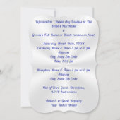 Invitations de mariage avec des Inséparables, Coeu (Dos)