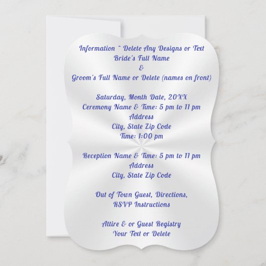 Invitations de mariage avec des Inséparables, Coeu (Dos)