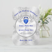 Invitations de mariage avec des Inséparables, Coeu (Debout devant)