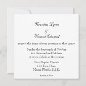 Invitations de mariage avec la citation d'amour de (Dos)