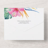 Invitations de mariage avec la destination de la c (Verso)