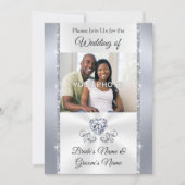 Invitations de mariage avec photos de couple (Devant)