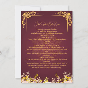 Invitations de mariage avec Rsvp Qr Code
