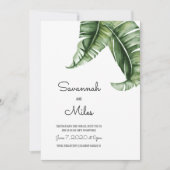 Invitations de mariage Banana Moderne du milieu du (Devant)