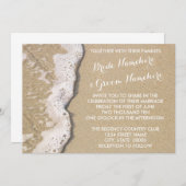 Invitations de mariage Beach Shore (Devant / Derrière)