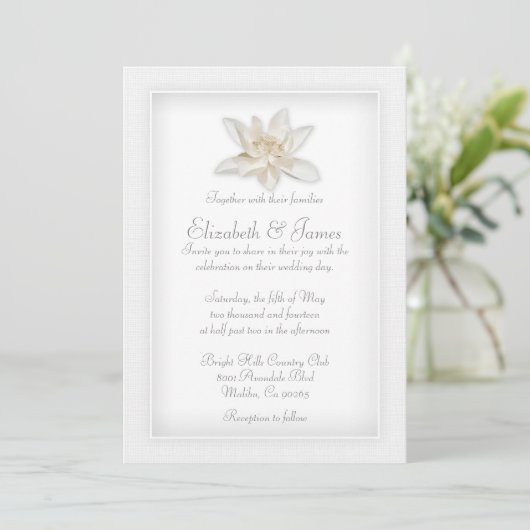 Invitations de mariage blanc (Debout devant)
