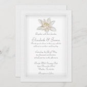 Invitations de mariage blanc (Devant / Derrière)