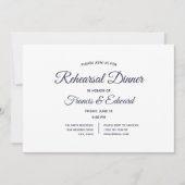Invitations de Mariage blanc de la Marine (Devant)