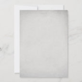Invitations de mariage blanc et floral à la mode (Dos)