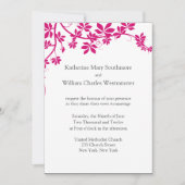 Invitations De Mariage Blanche Et Honeysuckle (Devant)