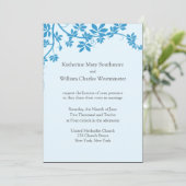 Invitations de mariage bleu (Debout devant)