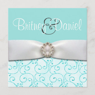 Invitations de mariage bleu