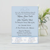 Invitations de Mariage bleu (Debout devant)