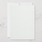 Invitations de mariage bleu de luxe simple (Dos)