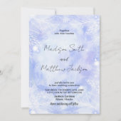 Invitations de mariage bleu violet (Devant)