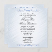 Invitations de mariage Blue Accent (Devant / Derrière)