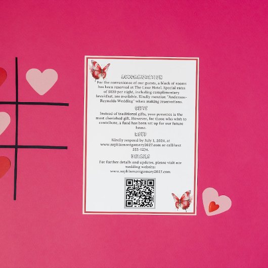 Invitations de mariage bon marché avec Rsvp Qr Cod