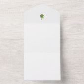 Invitations de mariage ( bonne chance trèfle à qua (À l'intérieur)
