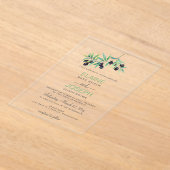 Invitations de mariage botanique de la Branche d'O (Poser)