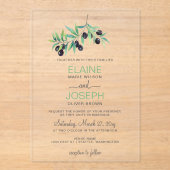 Invitations de mariage botanique de la Branche d'O (Recto)