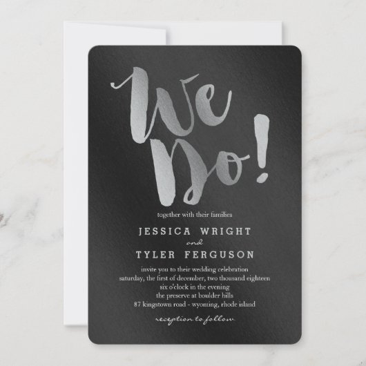 Invitations de mariage brillantes et prometteuses (Devant)