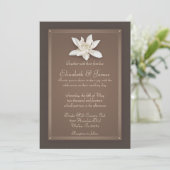 Invitations de mariage Brown (Debout devant)