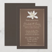 Invitations de mariage Brown (Devant / Derrière)