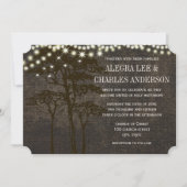 Invitations de mariage Brown de chêne (Devant)