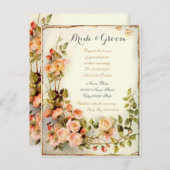 invitations de mariage budget mignonne et élégante (Devant / Derrière)