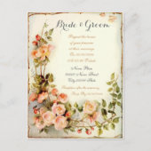 invitations de mariage budget mignonne et élégante (Devant)