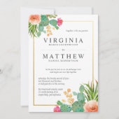 Invitations de mariage Cactus (Devant)