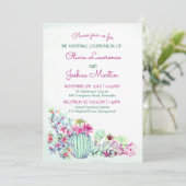 Invitations de mariage Cactus (Debout devant)