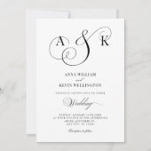 Invitations de mariage Calligraphie (Devant)