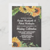 Invitations de Mariage campagnard d'aquarelle de t (Devant)