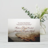 Invitations de Mariage campagnard de brouillard de (Debout devant)