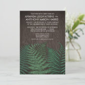 Invitations de Mariage campagnard de fougères bota (Debout devant)