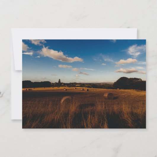 Invitations de Mariage campagnard de Hay Bales à l (Dos)