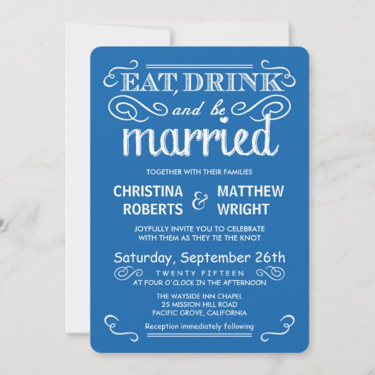 Invitations de Mariage campagnard Décontracté Ocea (Devant)