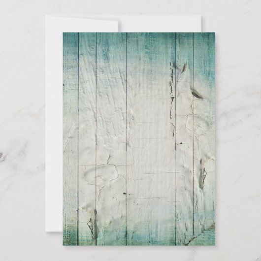 Invitations de Mariage campagnard en bois de Barn (Dos)