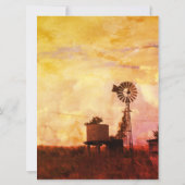 Invitations de Mariage campagnard hors Australie (Dos)