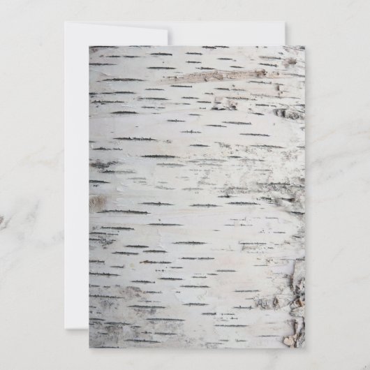 Invitations de Mariage campagnard rustique de l'éc (Dos)