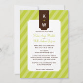 INVITATIONS DE MARIAGE :: candystripe 4P (Devant)