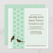 Invitations de mariage carré | MOTIF (Devant / Derrière)