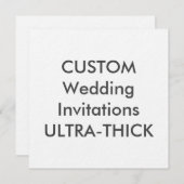Invitations de mariage Carré ULTRA-THICK 360 lb 5, (Devant / Derrière)